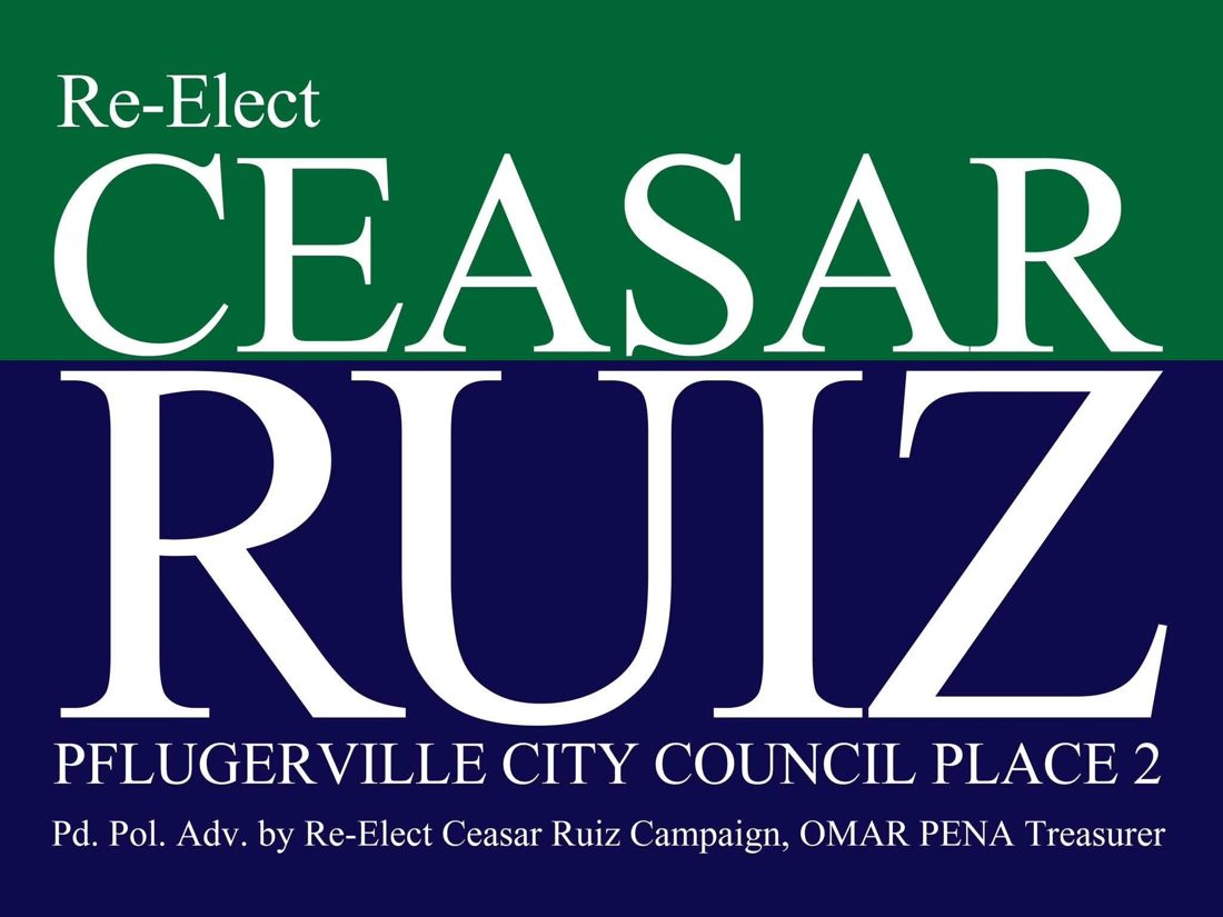 2026 yard sign naming Omar Peña as treasurer