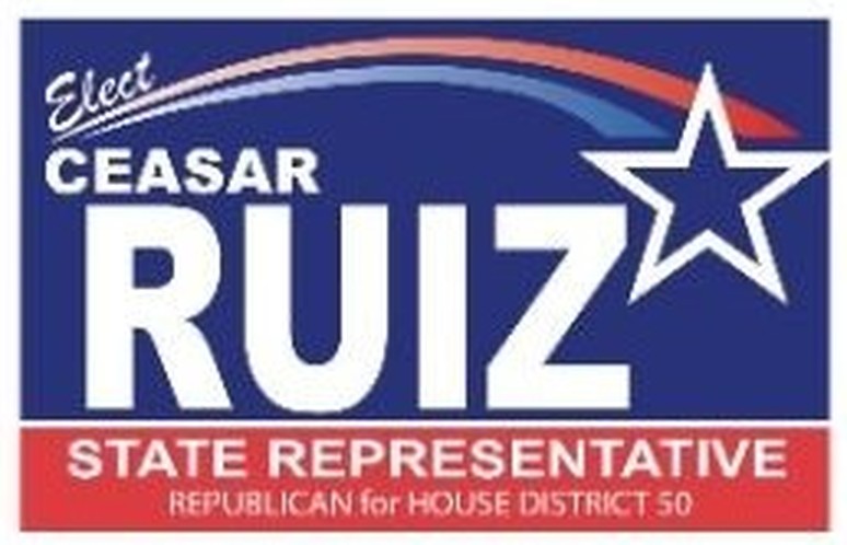His 2016 campaign logo: Republican for House District 50